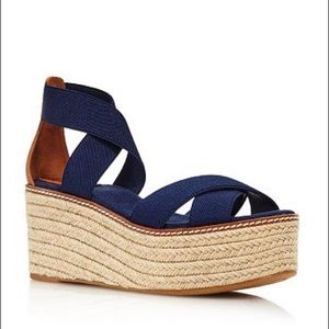 NWT Tory Burch Frieda Espadrilles with box
